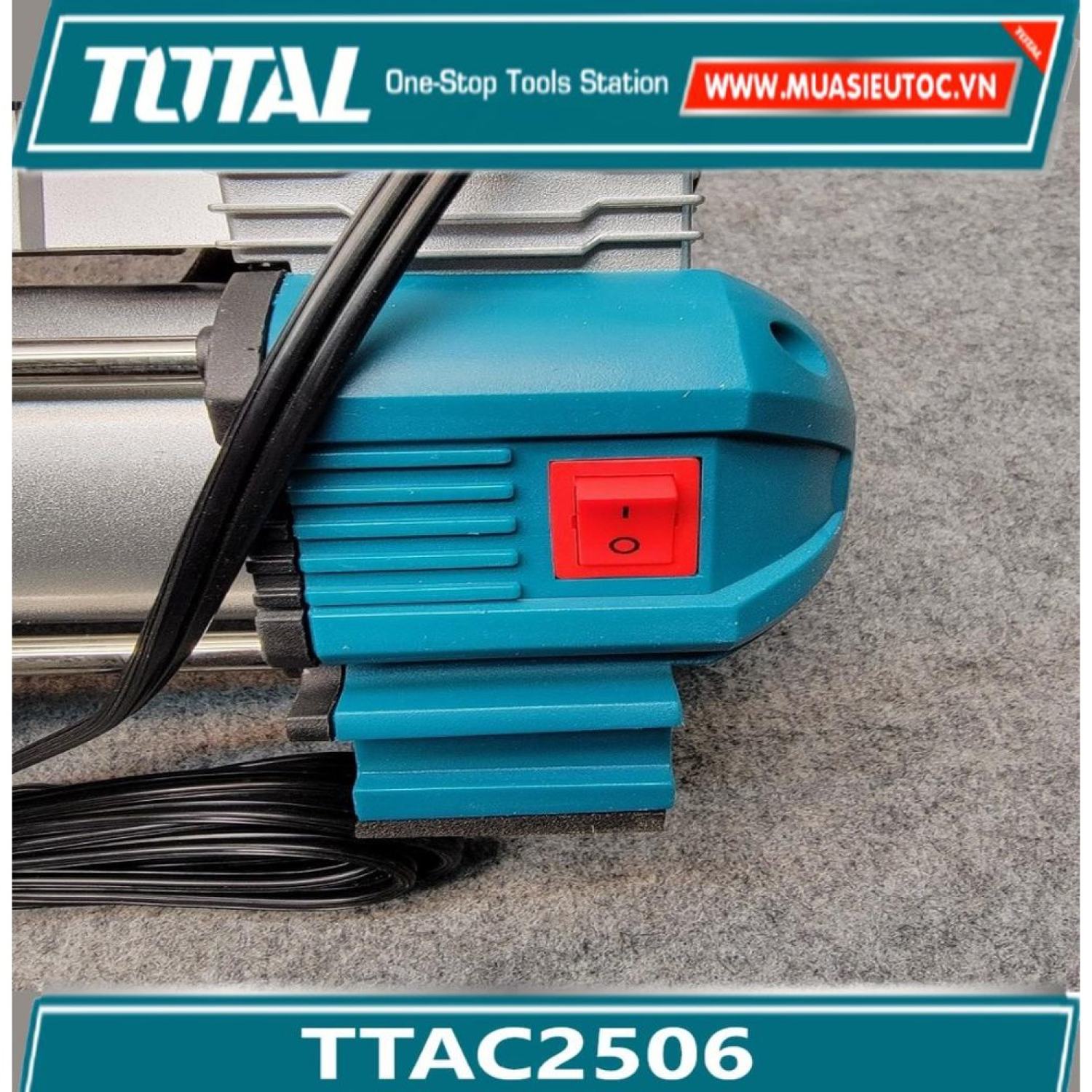 MÁY BƠM LỐP OTO DÙNG BÌNH 12V ToTal TTAC2506