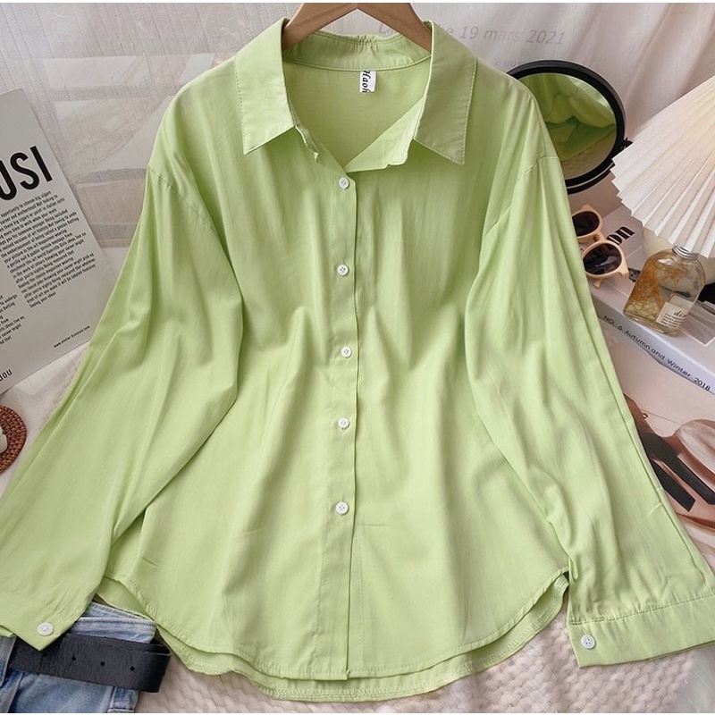 [3-5/8 Hoàn Tiền 25%]Áo sơ mi tone màu pastel SM7