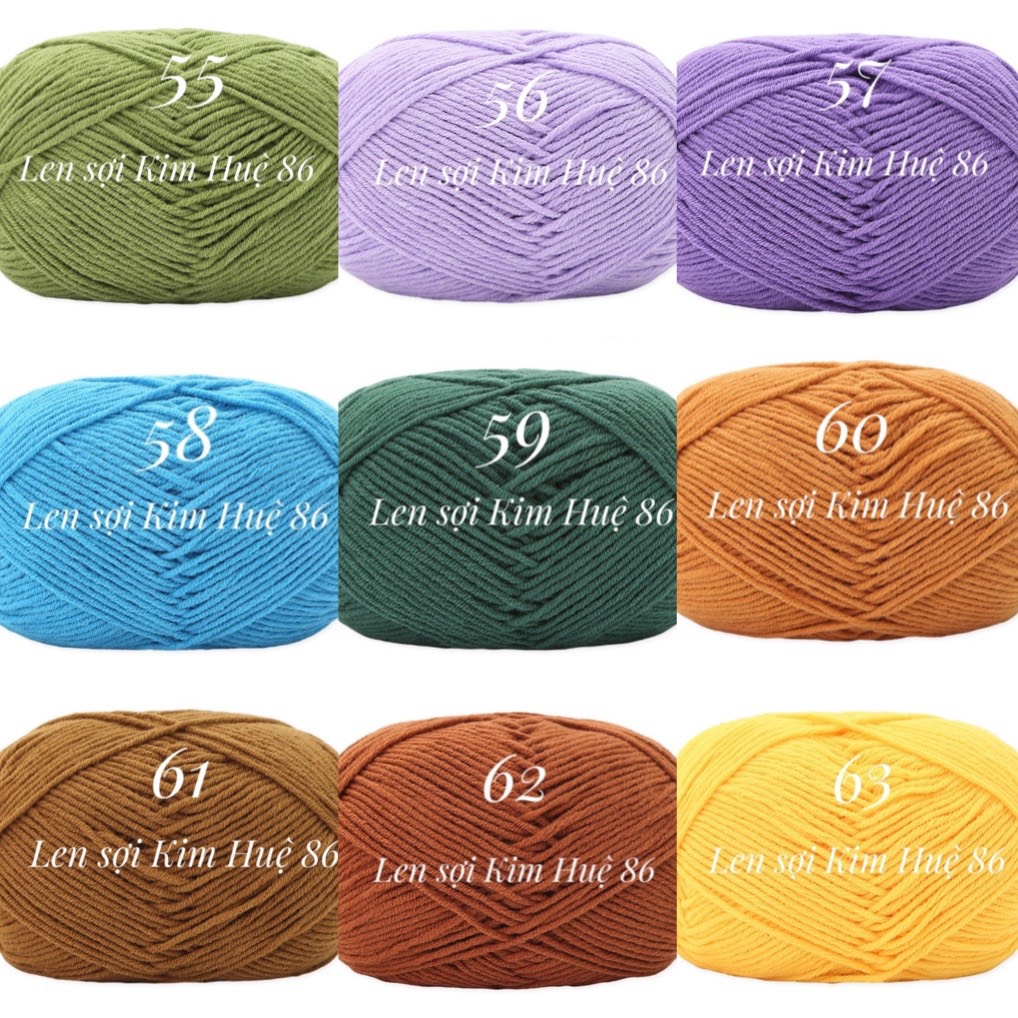 Len milk cotton Mianbao cuộn 40gr