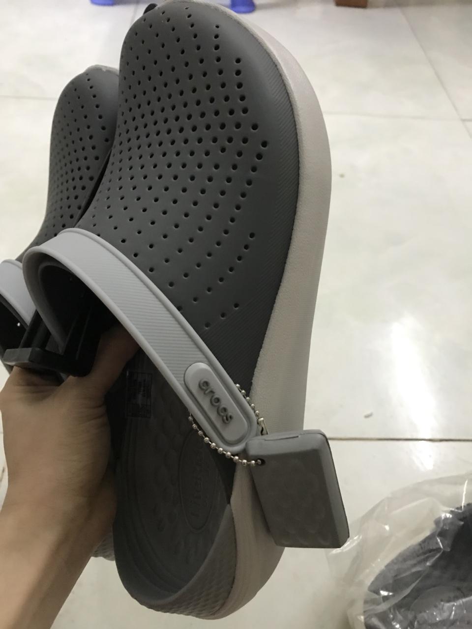 Sục Crocs-LiteRide siêu mềm êm- unisex (xám/xám)