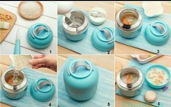 [HCM]Bình ủ cháo Nhật 700ml