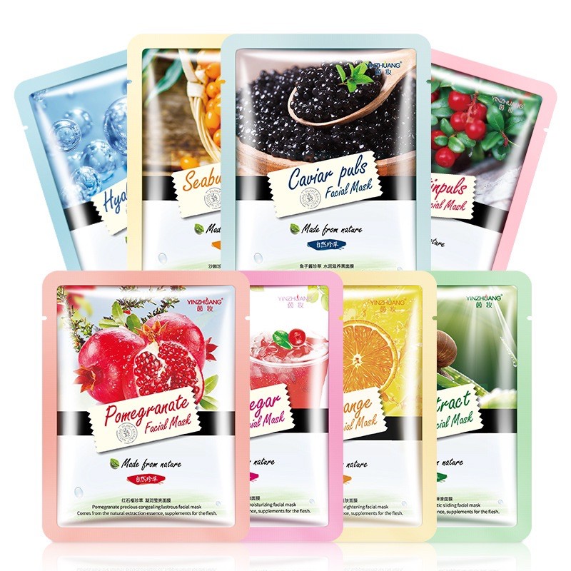 Combo 20 Miếng Mặt Nạ Trái Cây Dưỡng Ẩm Trắng Da