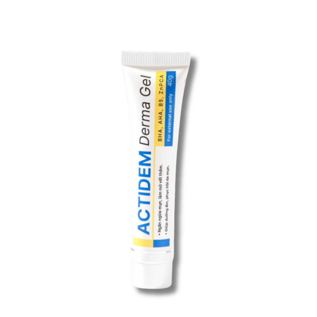 Gel giảm mụn Actidem Derma Gel dưỡng sáng mờ thâm