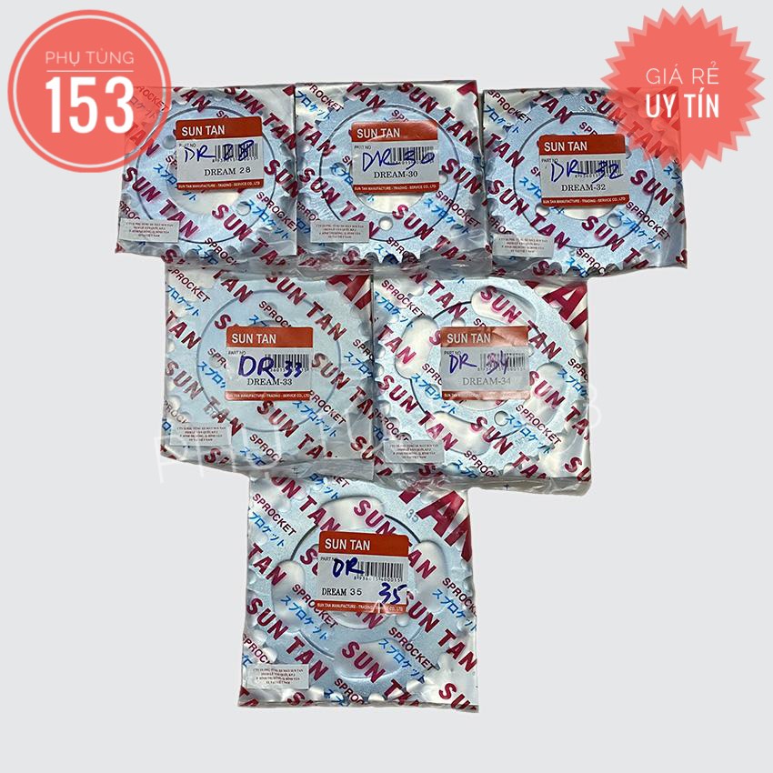 Dĩa Suntan cho xe Dream, Wave Alpha (28-30-32-33-34-35) - PHỤ TÙNG 153