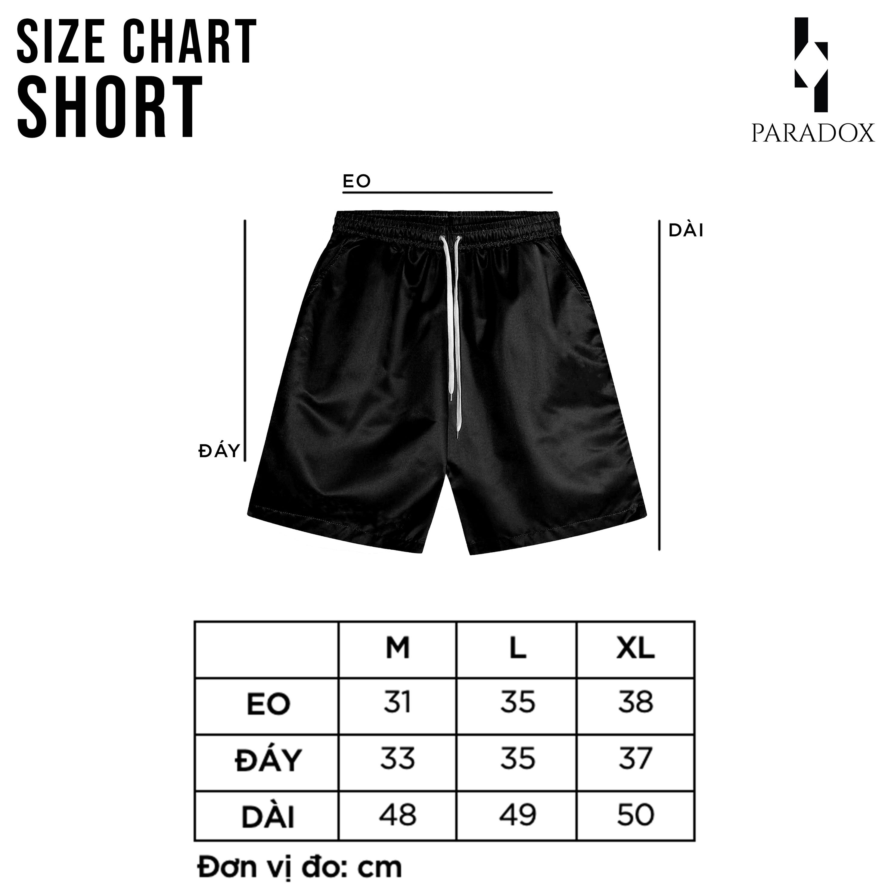 PARADOX Quần short dù THORNS OVER-PRINTED SHORT