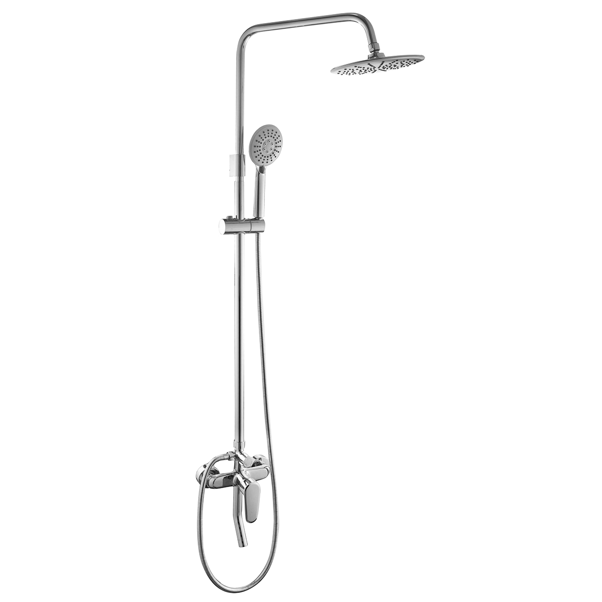 [Trả góp 0%] Cây sen nóng lạnh Đồng mạ Chrome Eurolife EL-S923 (Trắng bạc). Sản phẩm mới 2020 ( Có video)