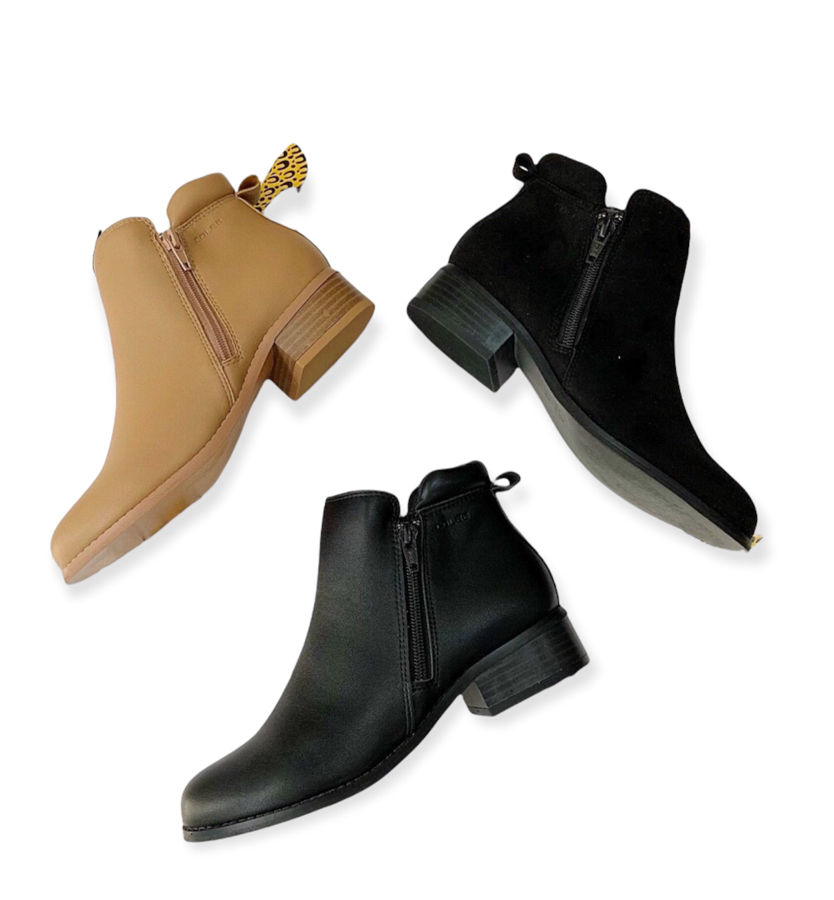 Boot nữ cổ thấp Colee gót cao 3cm
