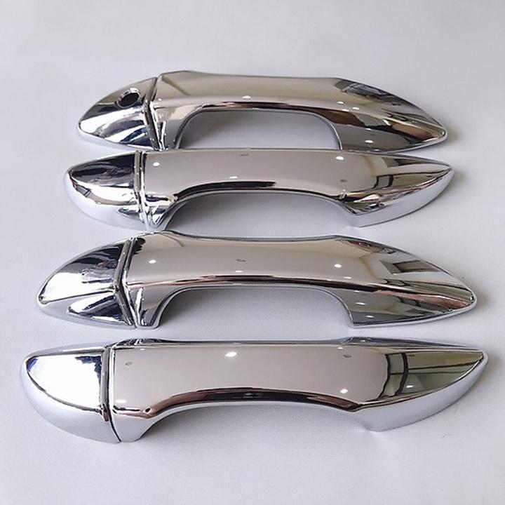 Hõm cửa( chén cửa) ốp tay cửa ( tay nắm ) nẹp bước chân bậc trong ngoài inox cho Toyota Vios 2019