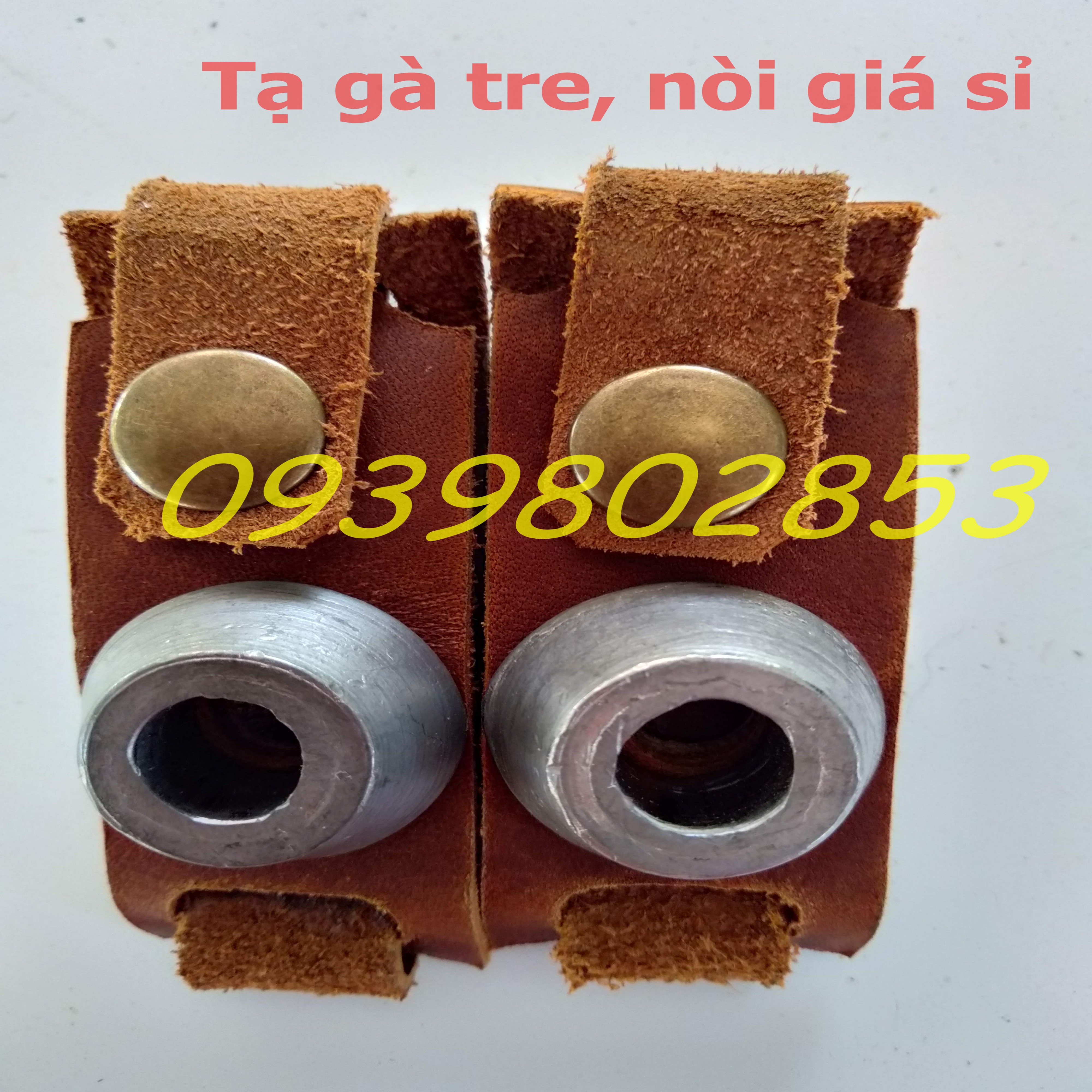 Tạ chì cho gà nòi [ DA BÒ, NÚT KIM LOẠI] BỀN CHẮC