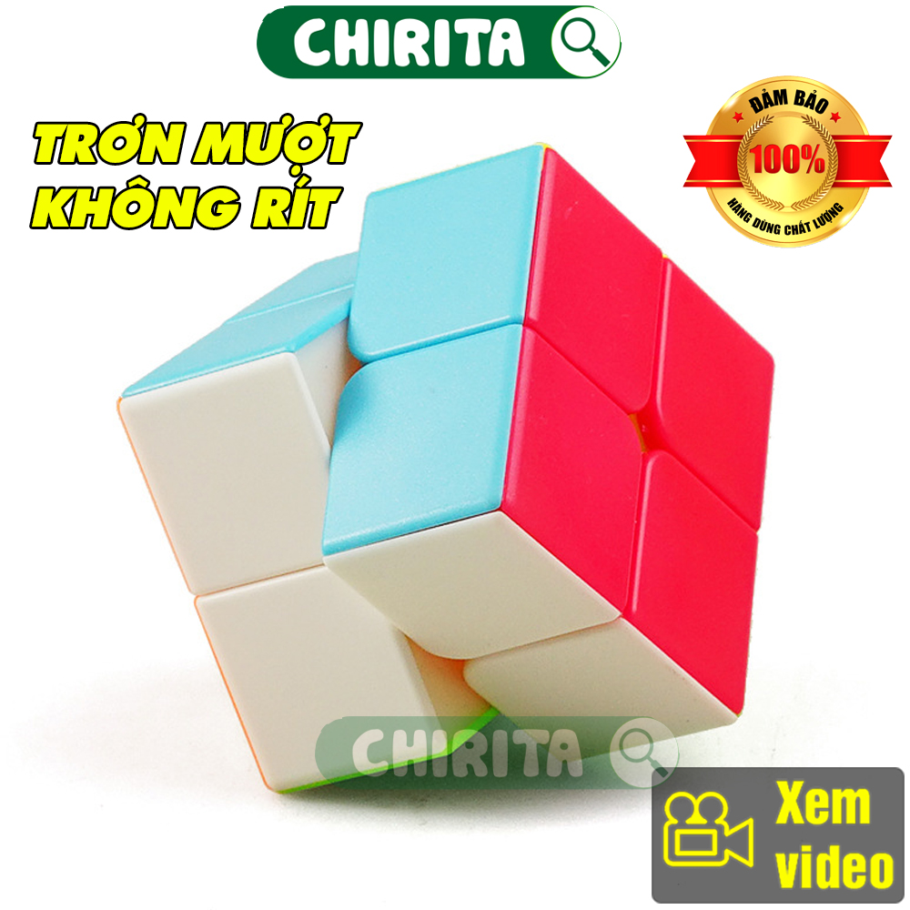 Đồ Chơi Rubik 2x2x2 Mặt Đỏ - Rubik 2x2 Magic Cube Tốc Độ Xoay Chuyên Nghiệp - Phát Triển Tư Duy ( Shop Có Rubik 2x2, 3x3, 4x4, 5x5, 6x6, Biến Thể, Snake, Tam Giác )