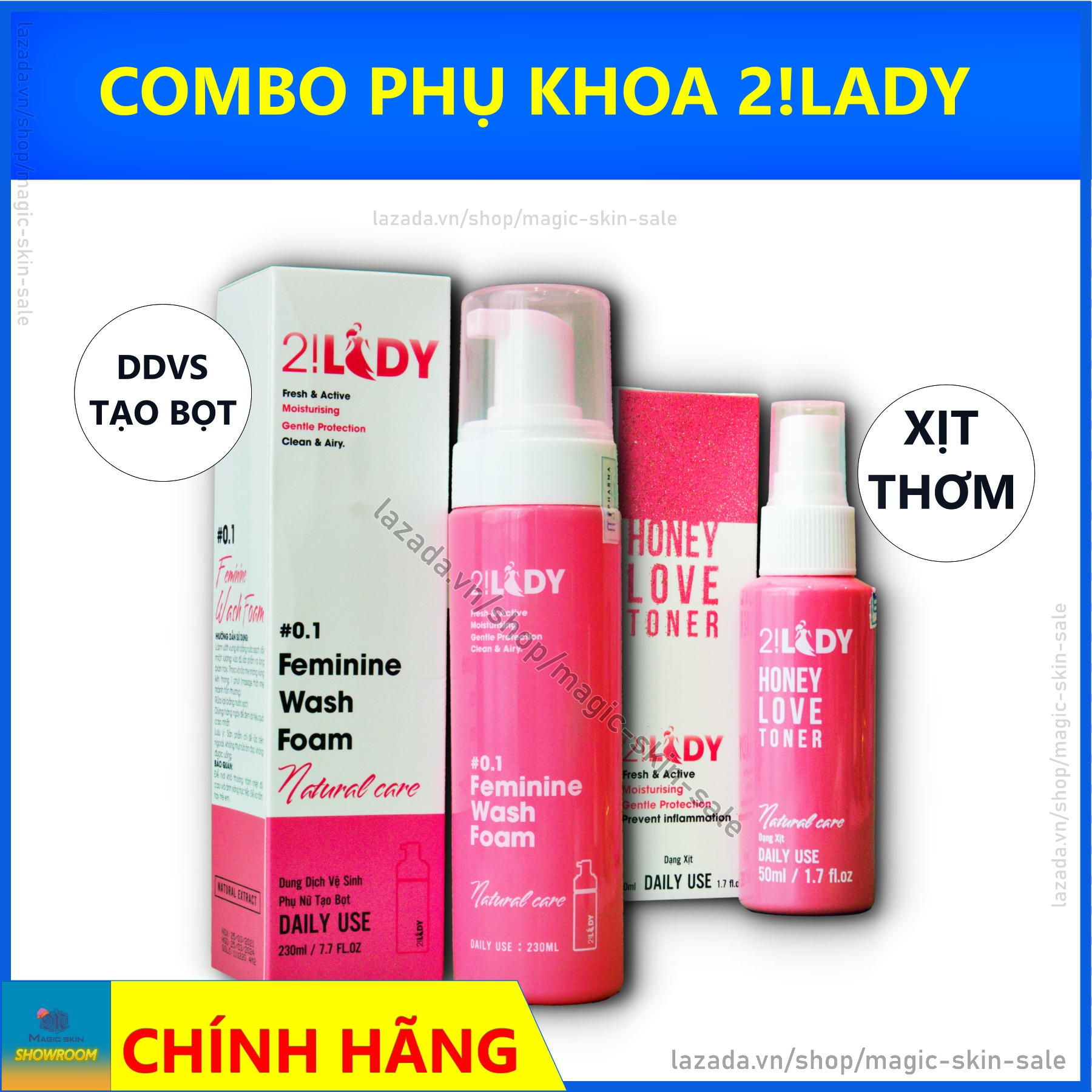 Bộ dung dịch vệ sinh  2Lady ✔ CHÍNH HÃNG
