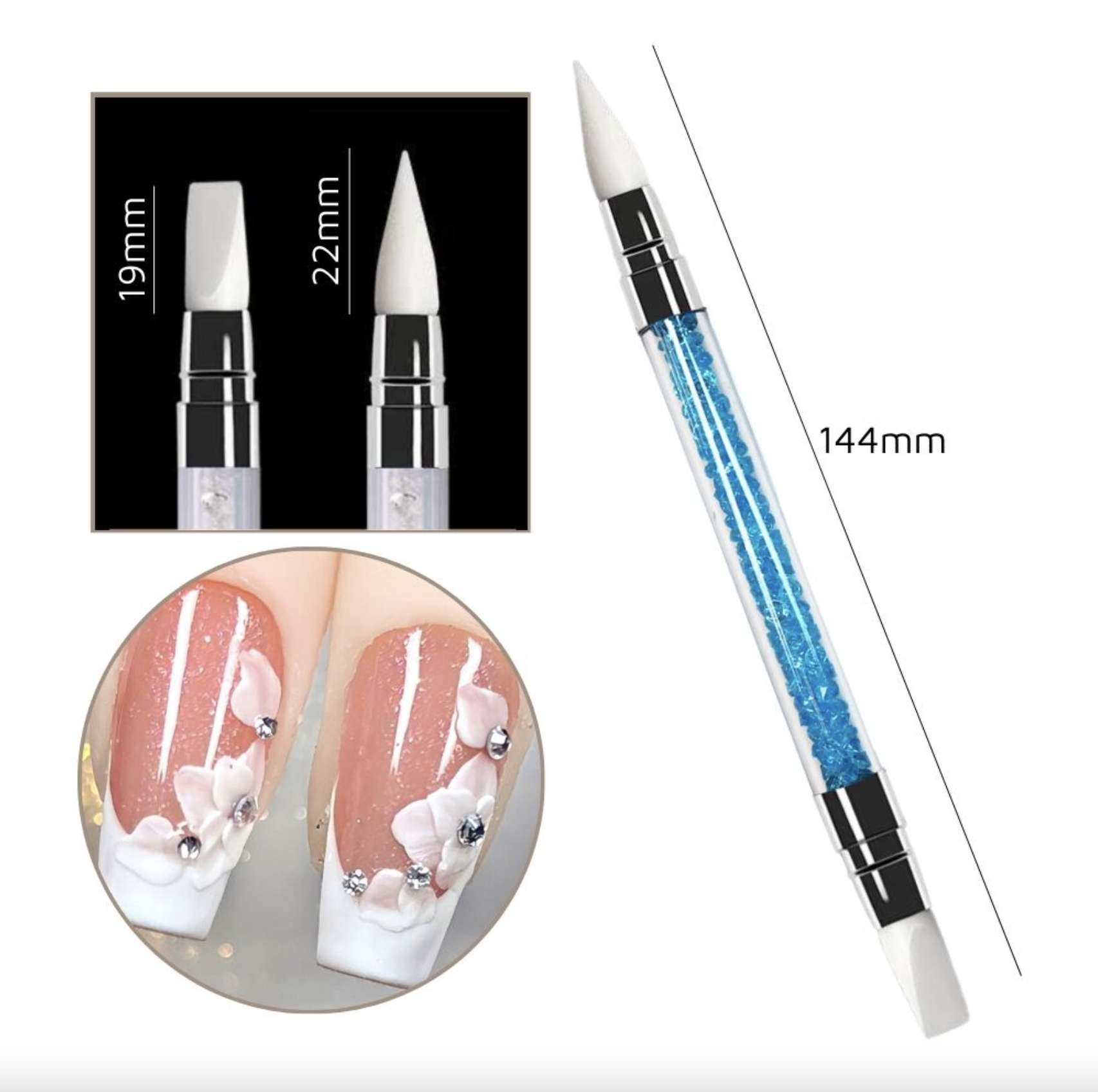 Cọ silicon 2 đầu đa năng (Bộ 5 cây)