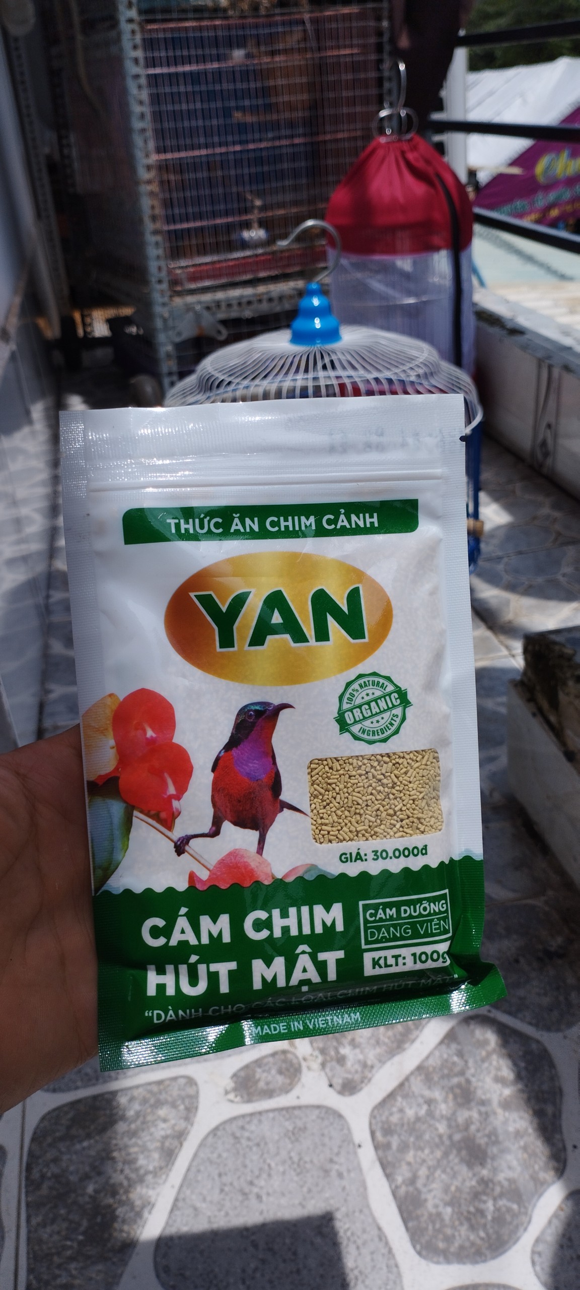 cám chim hút mật, ốc mít Yan dưỡng, hót 100g