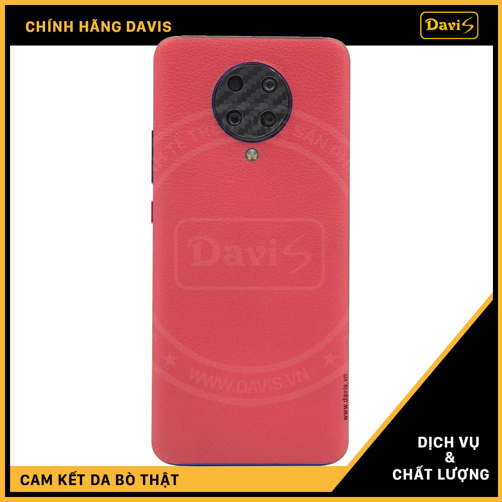 Dán da điện thoại Redmi K30 Pro, làm từ da thật cao cấp - Chính hãng Davis