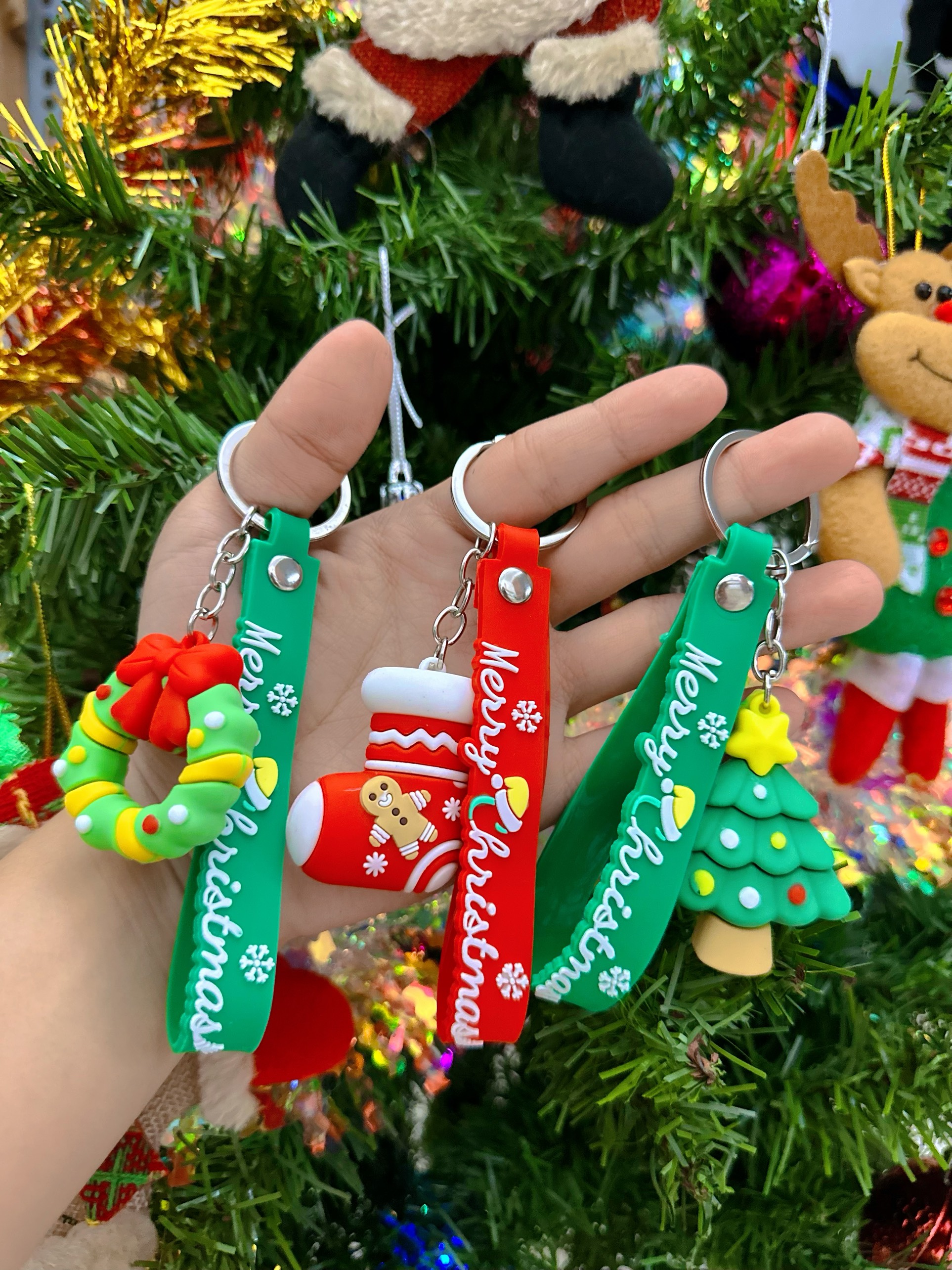 Móc khóa noel,giáng sinh 3d cao cấp