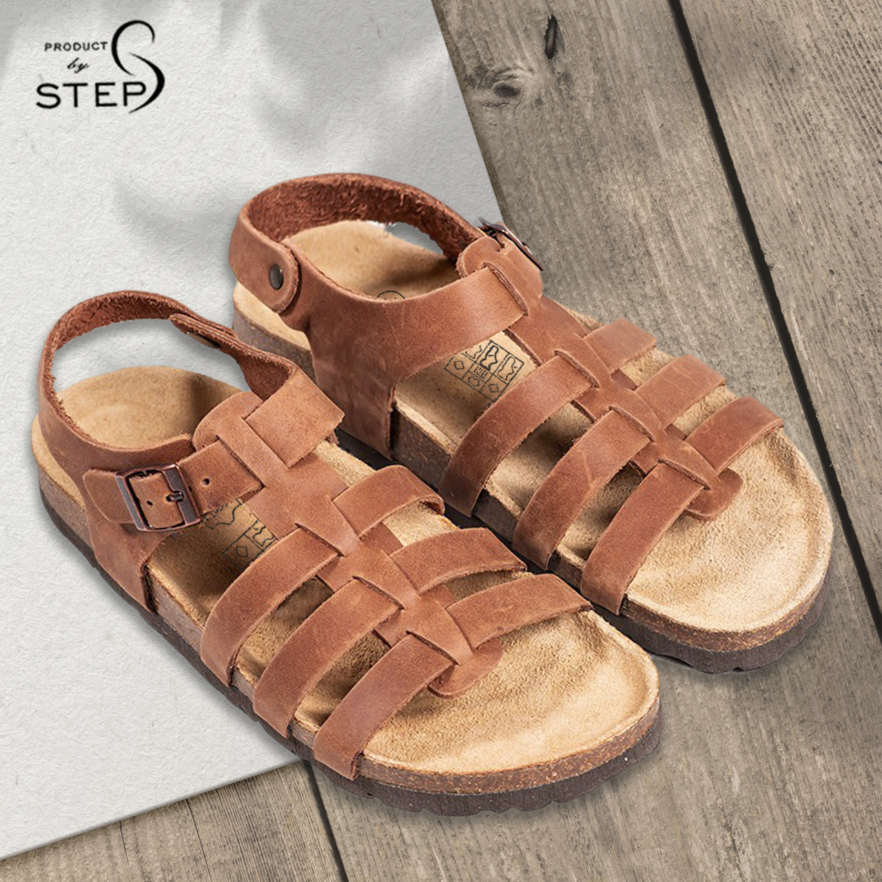 [HCM][Sandal] Giầy đế trấu Unisex Da thật chiến binh (size 35-45)