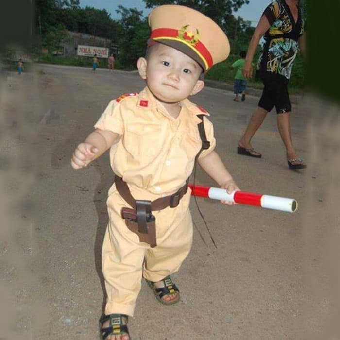 Bộ đồng phục công an trẻ em