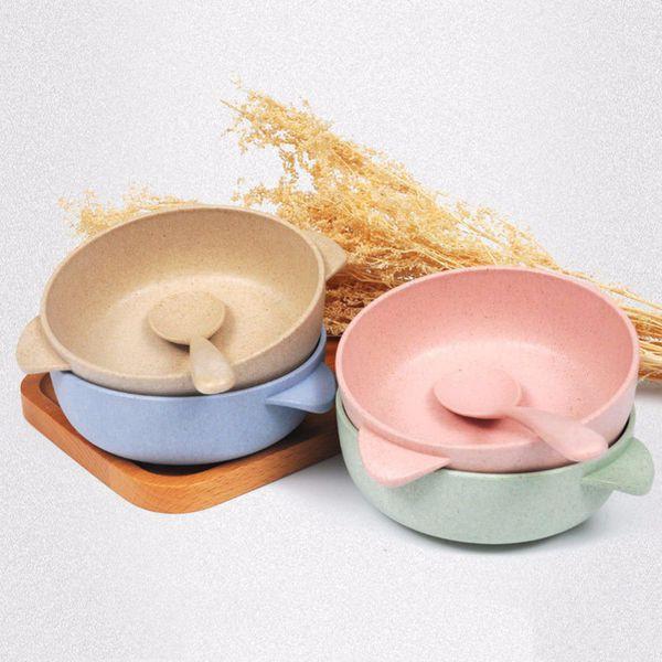 Bộ Bát kèm Thìa Lúa Mạch Cho Bé Ăn Dặm