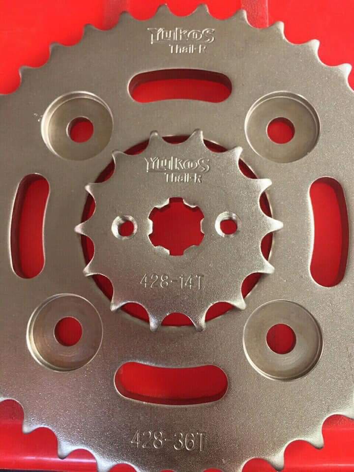 nhông sên dĩa wave rs rsx 110/FI ,a,s,blade,,sên 9 ly thương hiệu yukos thai r