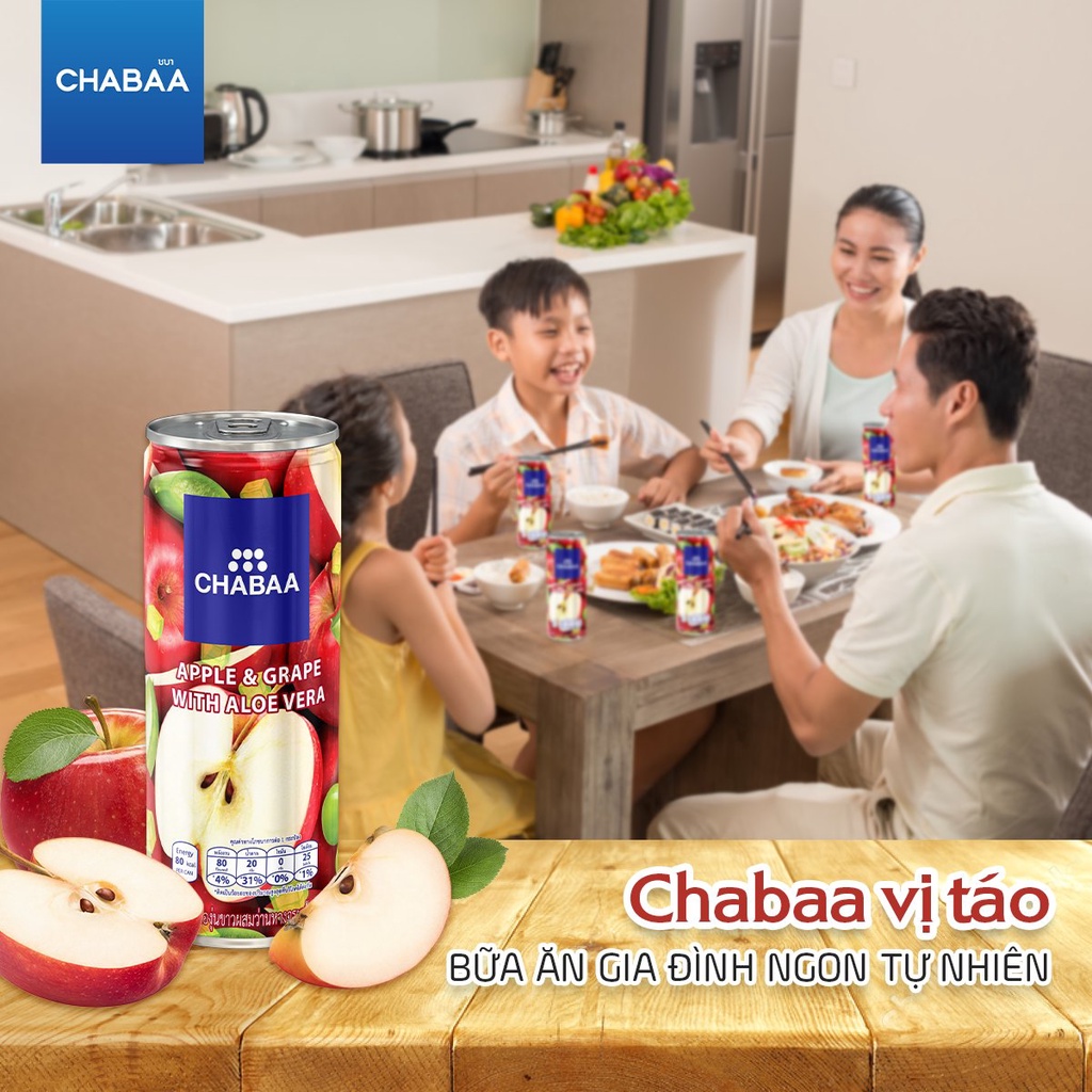 Nước trái cây Chabaa Thái Lan nhiều vị 230ml