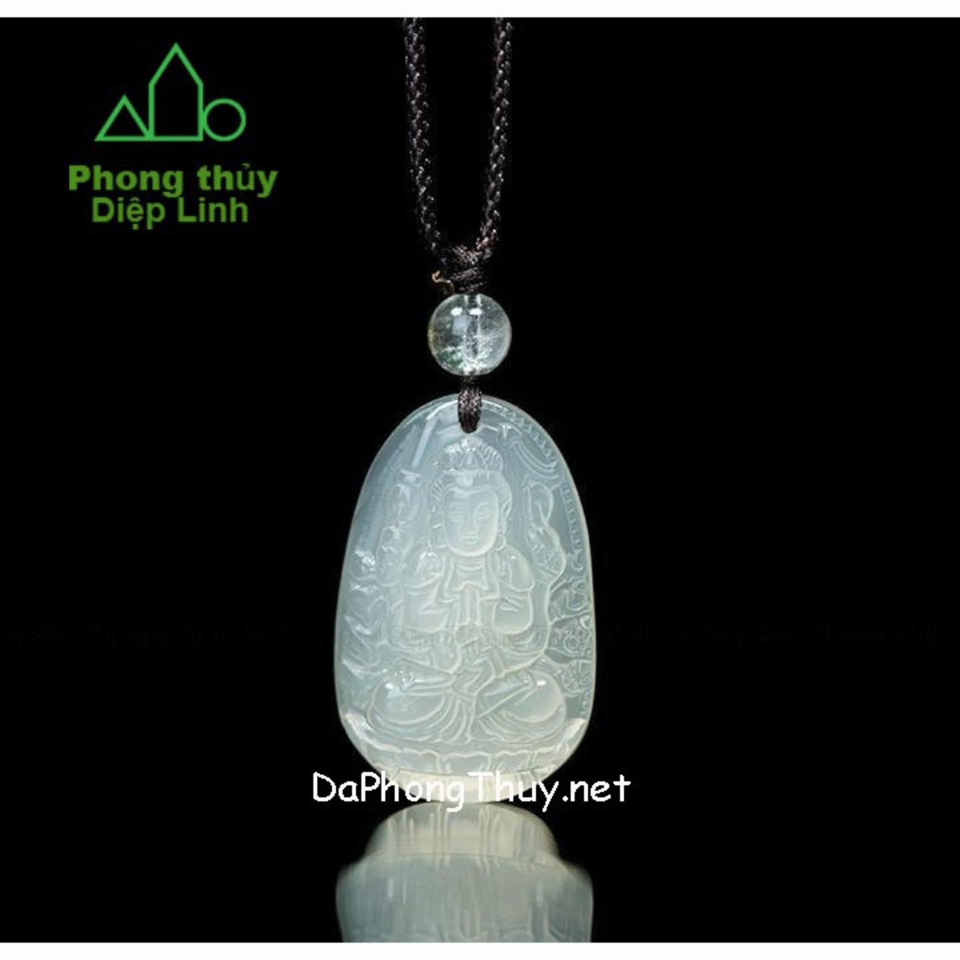 [HCM]Phật Bản Mệnh Tuổi Tý Thiên Thủ Thiên Nhãn Mã Não Trắng - Diệp Linh