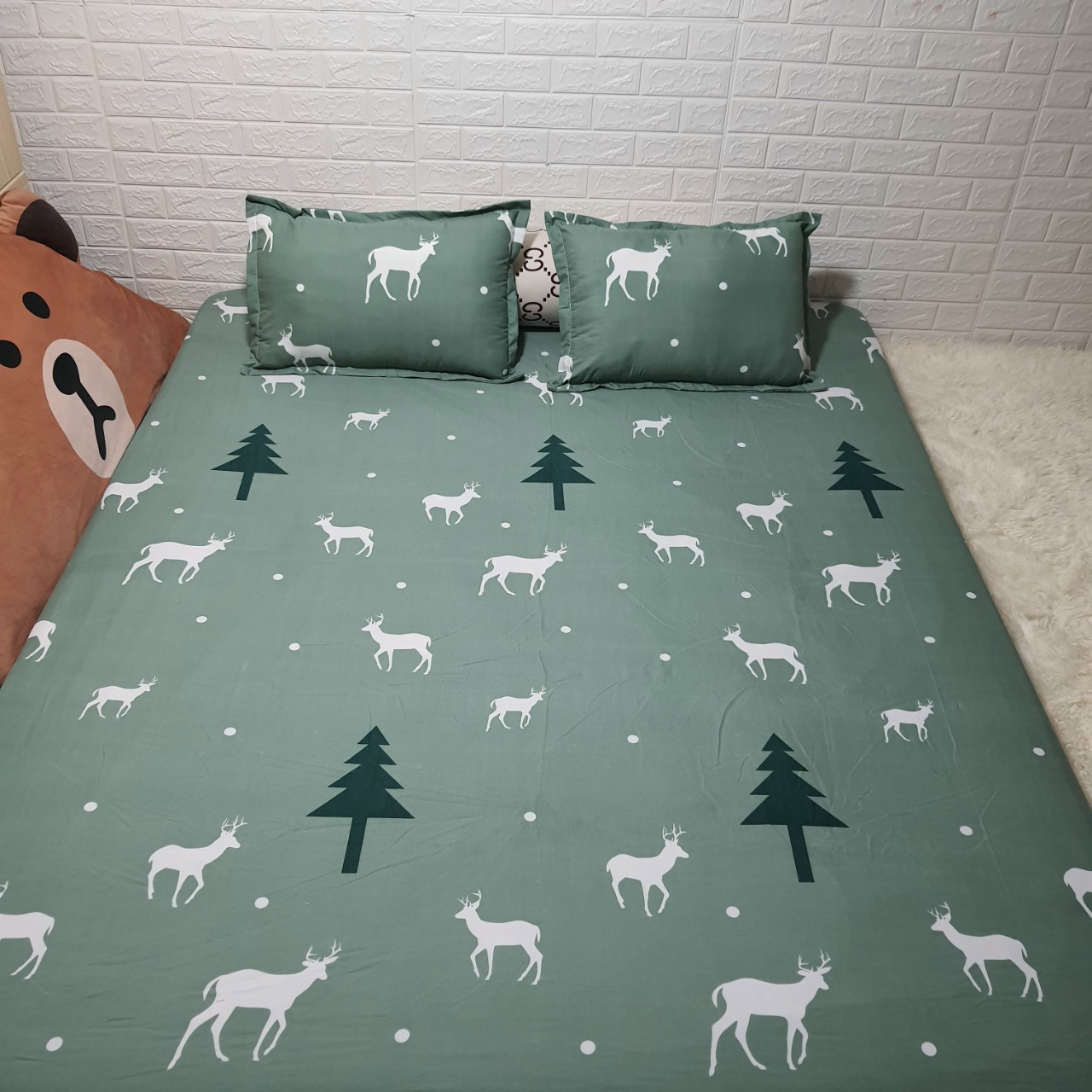 Vỏ chăn lồng được ruột, vỏ chăn poly mẫu Kẻ Đào Cam - Hàng loại 1