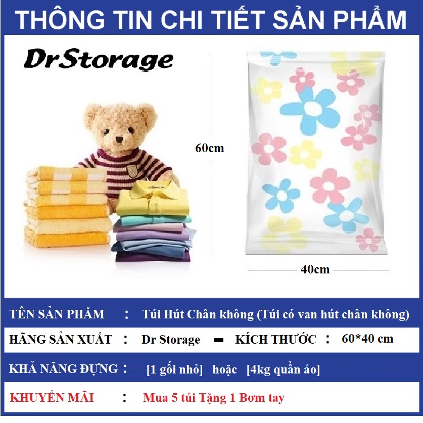 Túi hút chân không đựng chăn màn quần áo