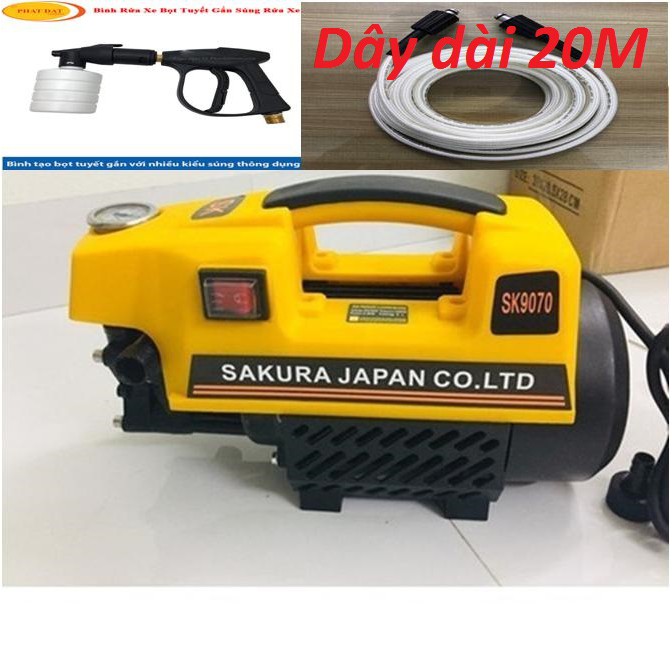 MÁY RỬA XE SAKURA 2500W LOẠI ĐẠI SK-9070 -