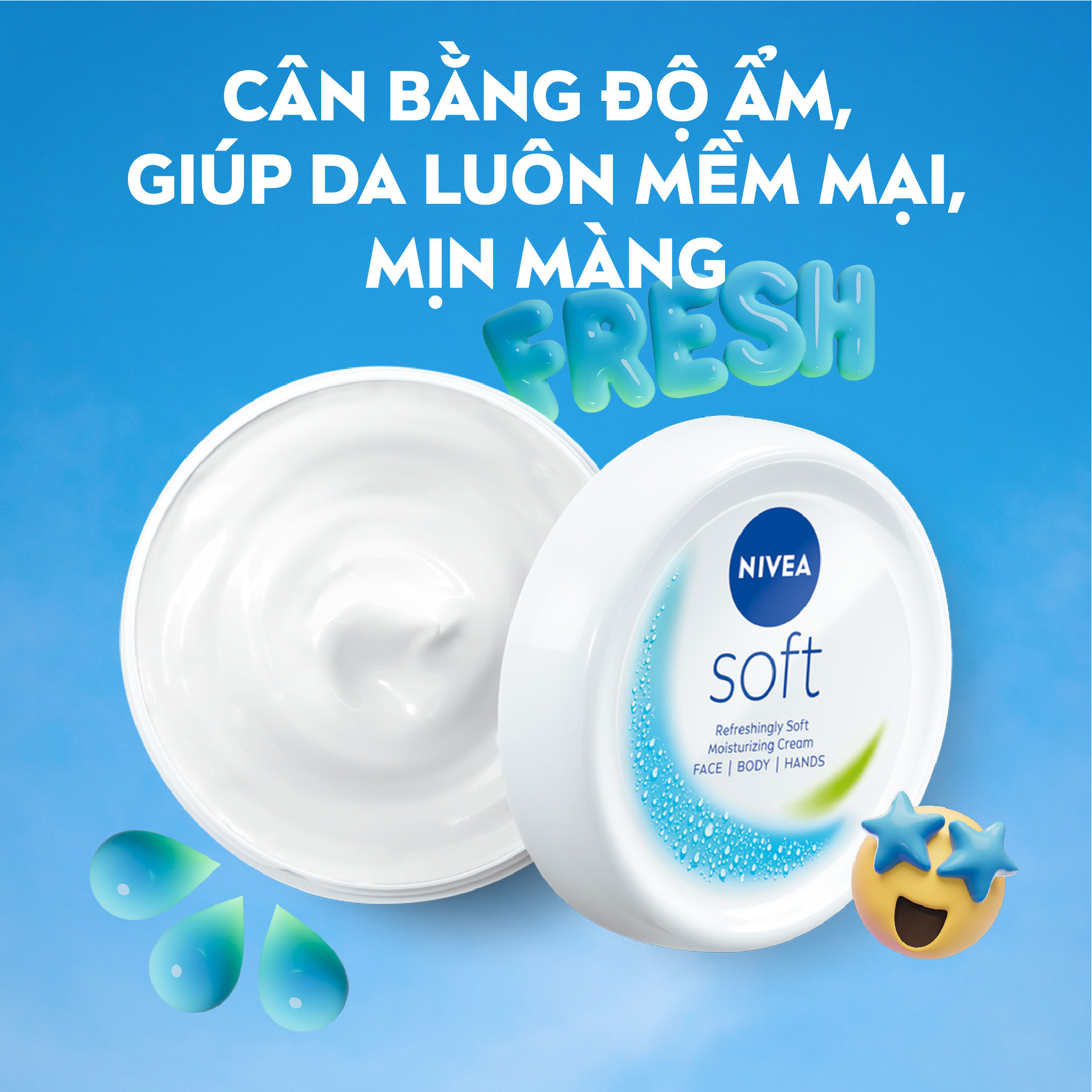 Kem Dưỡng Mềm Da NIVEA Soft (50 ml/ 200 ml) - 89054/89050