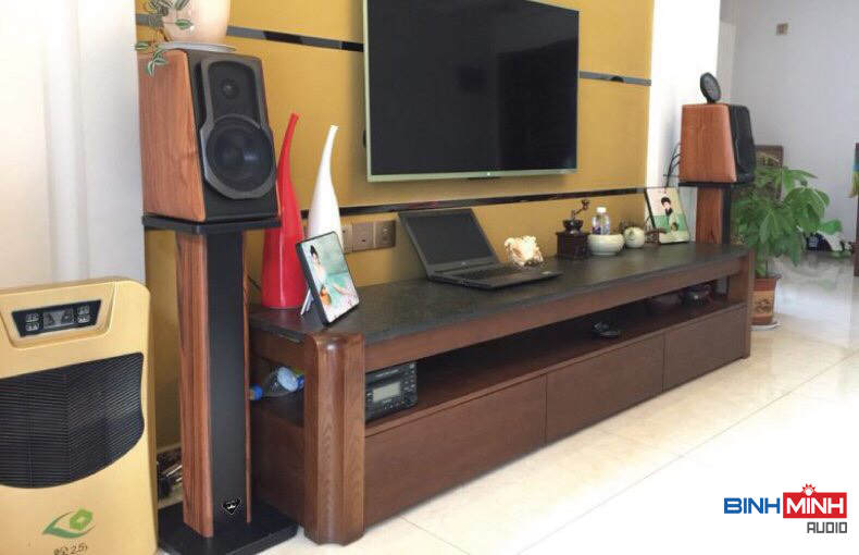 Chân loa Bookshelf gỗ Venza BM 90