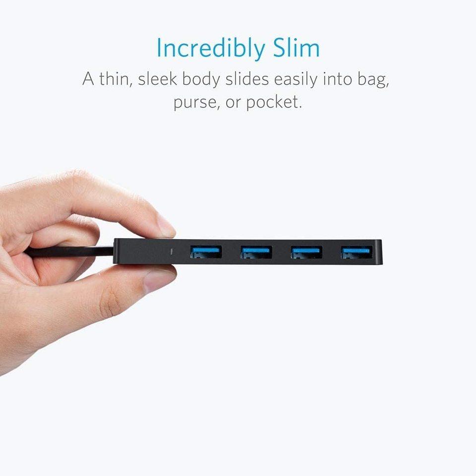 Hub Chia Cổng USB 3.0 Anker A7516 Ultra Slim 4 Cổng USB Tốc Độ Cao