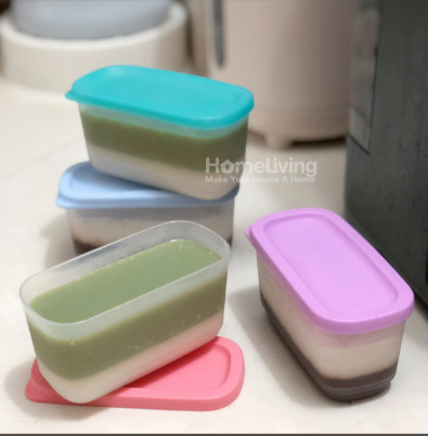 Bộ hộp BQTP Mini Rectangular colorful 250ml (4) - Tupperware chính hãng