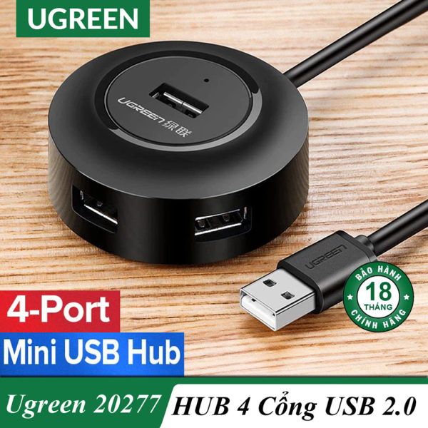 Bảng giá Bộ Chia 4 Cổng USB 2.0 Cao Cấp UGREEN CR106 / 20277 Chính Hãng Phong Vũ