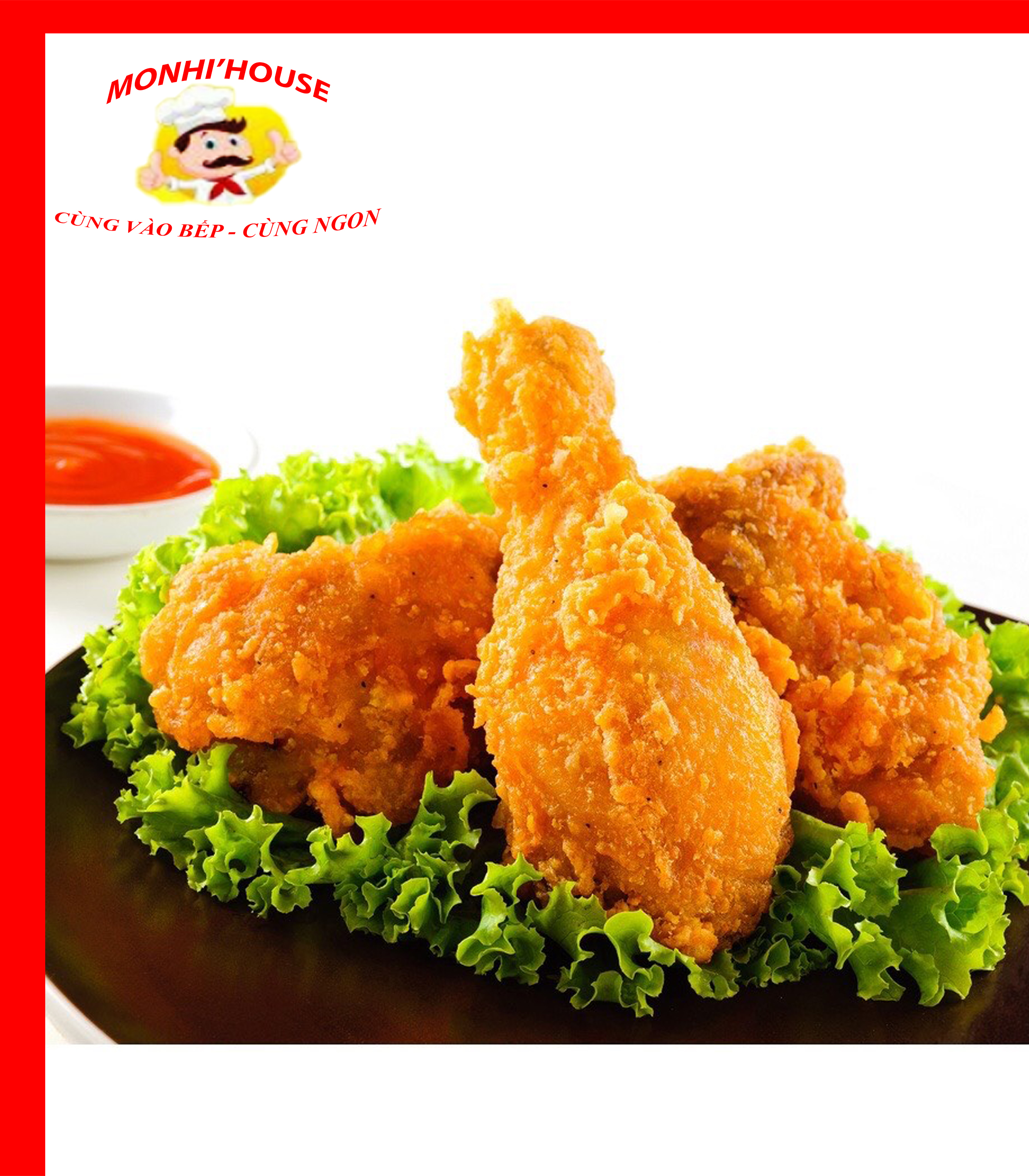 Gói 500g Đùi Gà Chiên  CP (4 đùi)