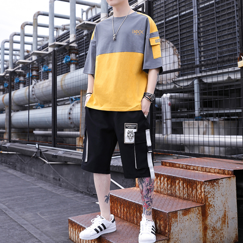 Bộ Quần Áo Thun Nam Áo Ngắn Tay "XXX" Phối Túi Kết Hợp Quần Shorts Đùi Túi Hộp Độc Đáo Hot Trend 2024 Thời Trang FASHION4MENHCM SET NAM 90000151