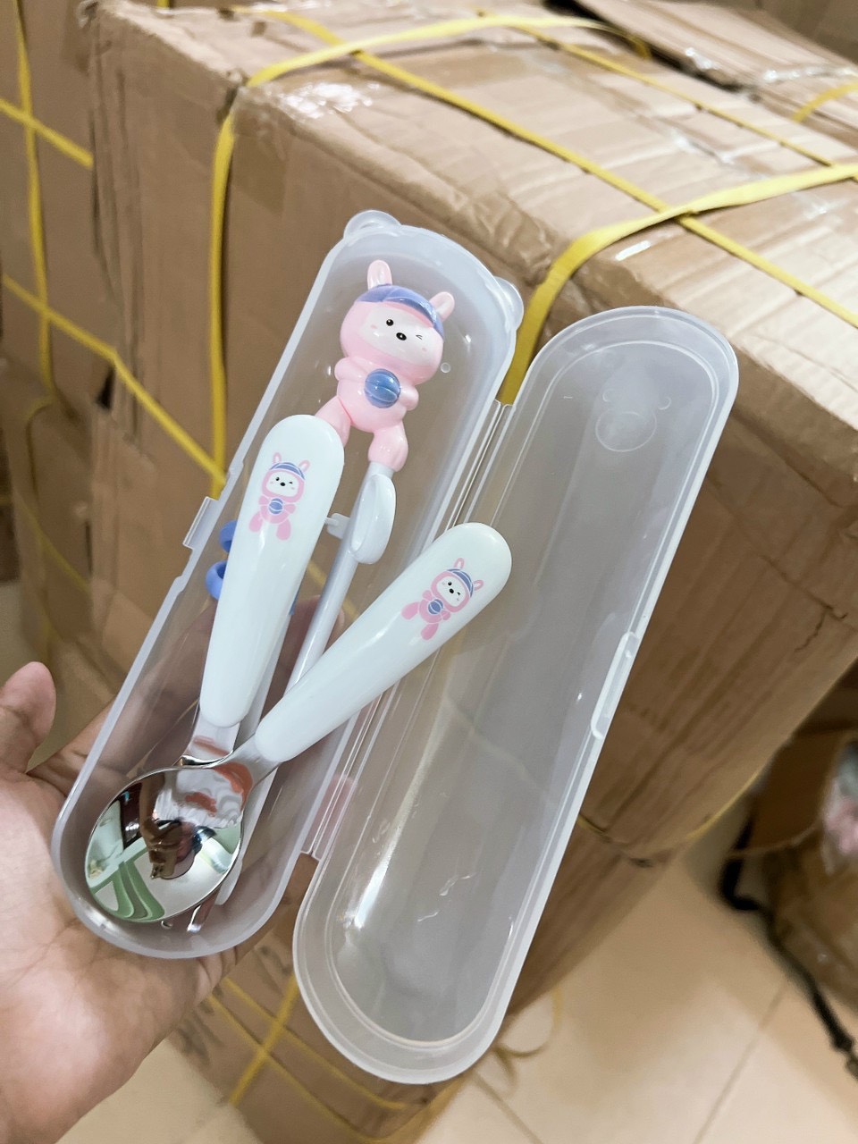 [RẺ VÔ ĐỊCH] Set dụng cụ tập ăn cho bé (thìa, dĩa, đũa)