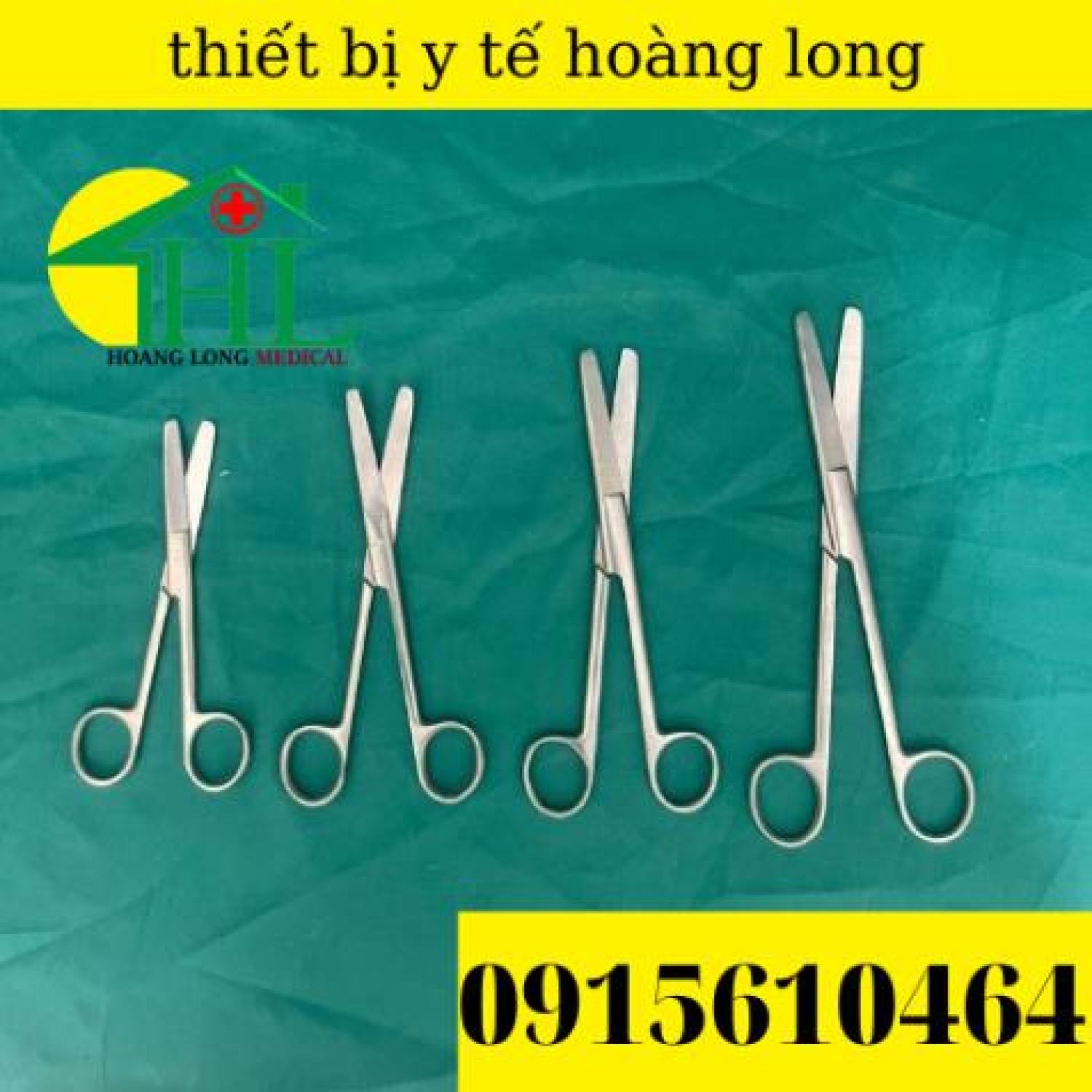 Kéo thẳng 2 đầu tù - kéo y tế các size goldsun pakistan