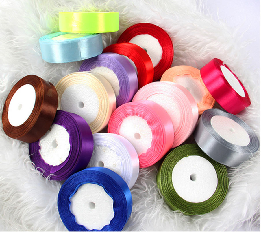 Ruy băng lụa trơn 2cm cuộn 20m