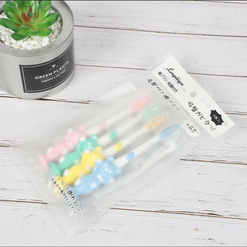 Sét 4 bàn chải đánh răng trẻ em hàng xuất Nhật