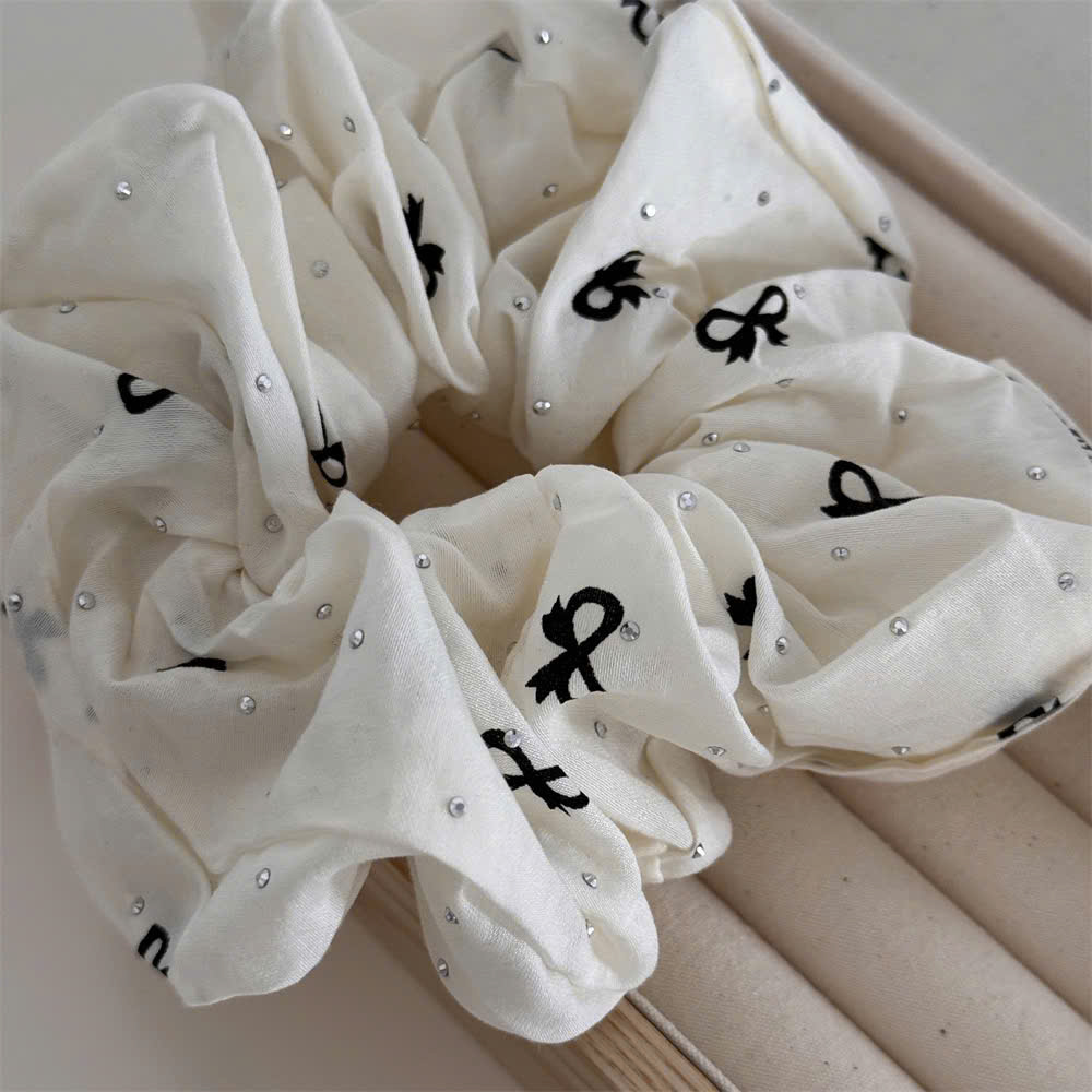 SCRUNCHIES HOA ROSE NEW- CỘT TÓC VẢI THỜI TRANG NỮ
