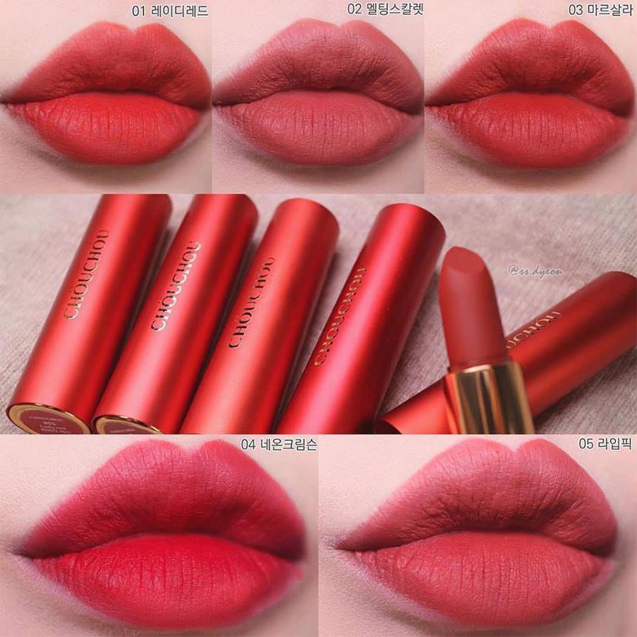 Son lì Chou Chou Red Limited Edition 03 Marsala - Đỏ gạch