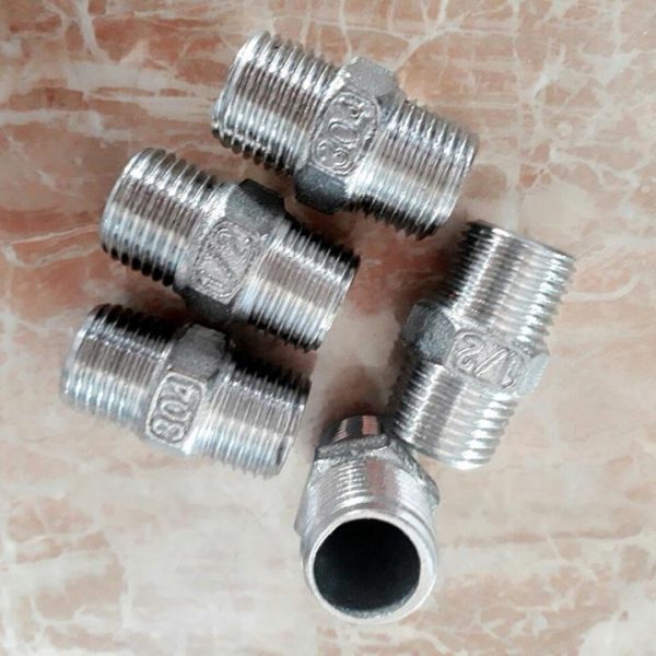 [Vật Tư Điện Nước]  Kép INOX Ren Ngoài 1/2 (15)