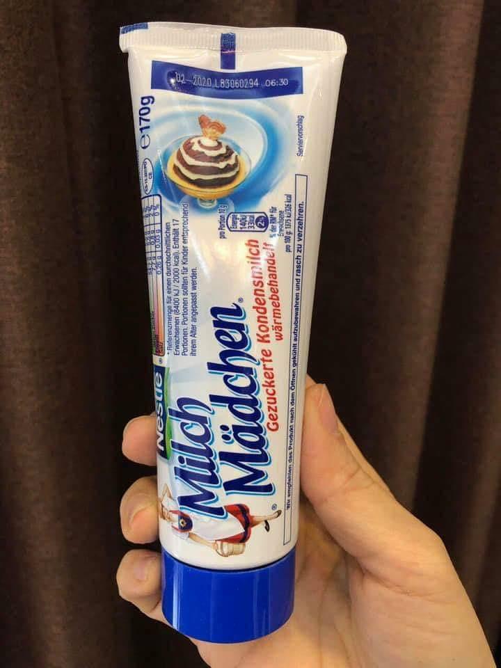 Sữa đặc có đường thương hiệu Nestle dạng tuýp (thương hiệu Đức)