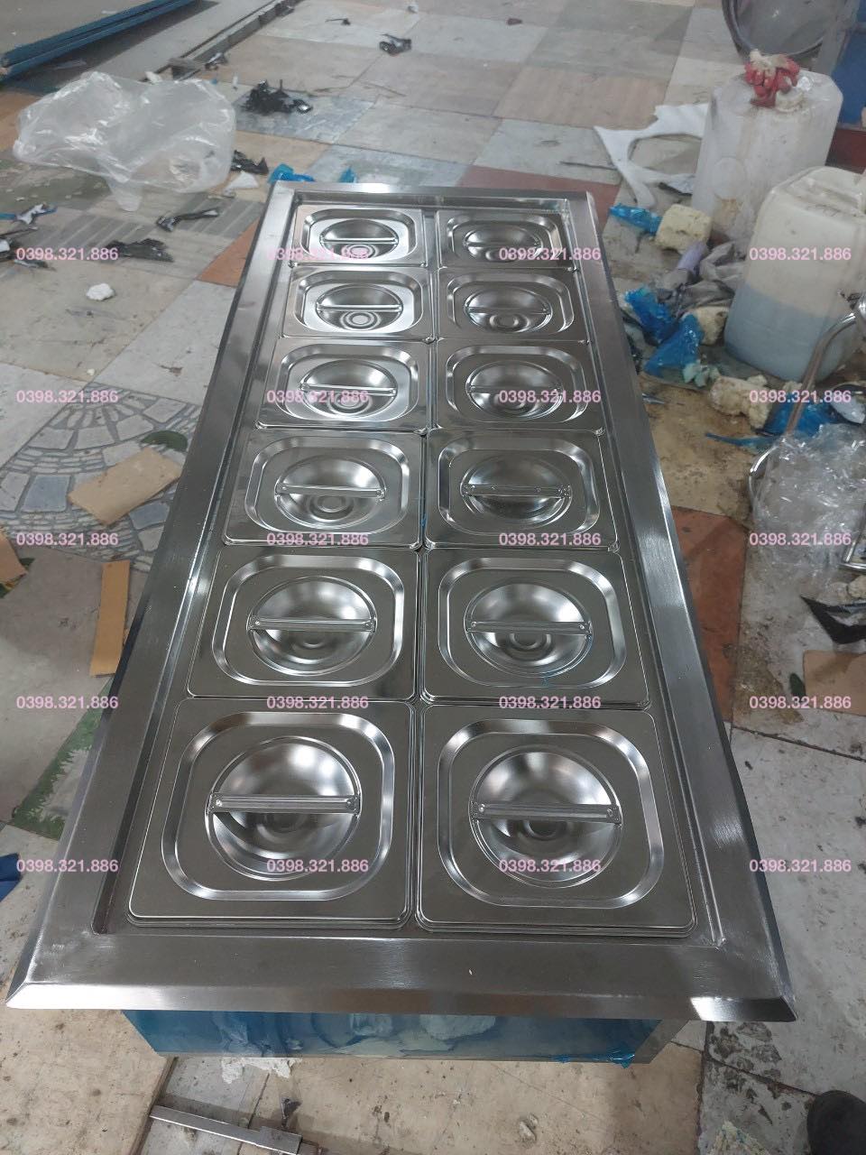 THÙNG ĐÁ 3 LỚP KÈM KHAY TOPPING