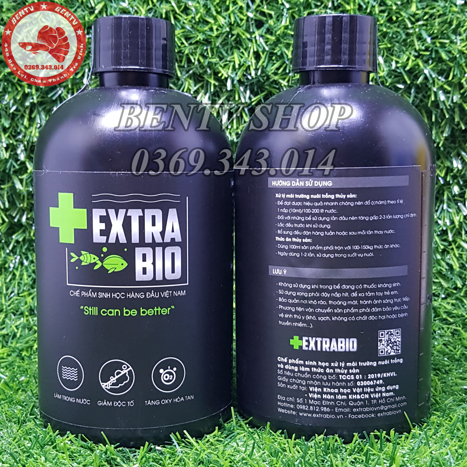 Chế Phẩm Sinh Học Extrabio 500ml - Làm Trong Nước Hồ Cá