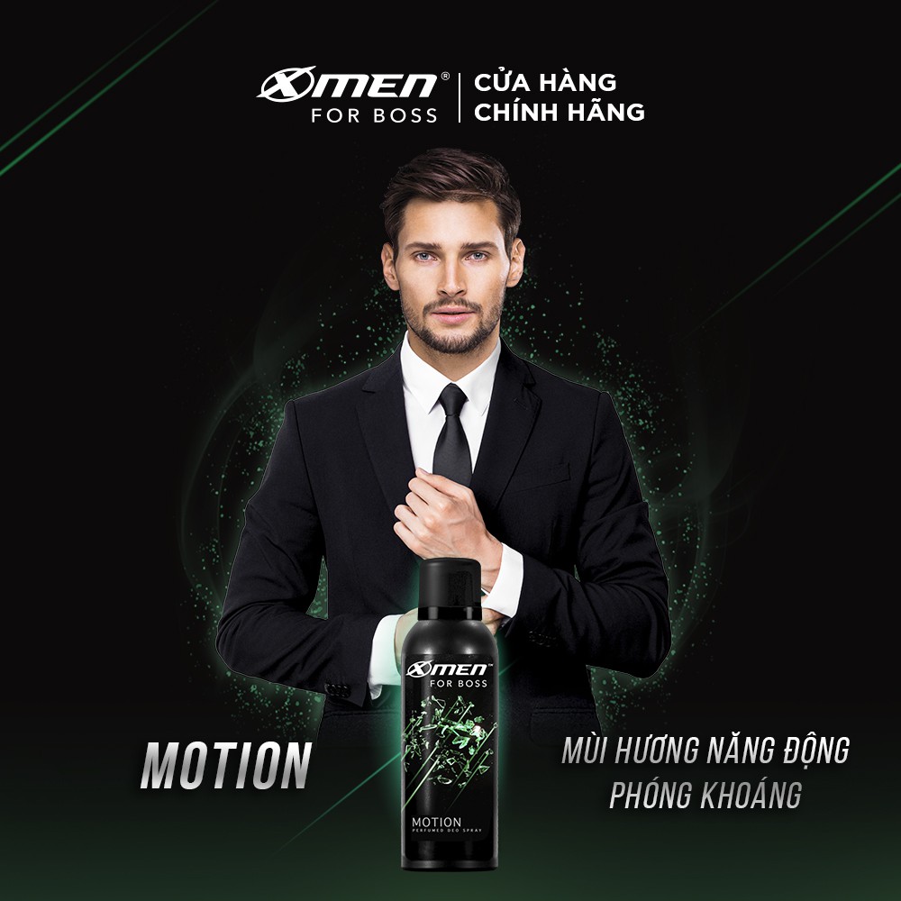 Combo 3 Xịt khử mùi X-Men for Boss Motion 150ml/chai