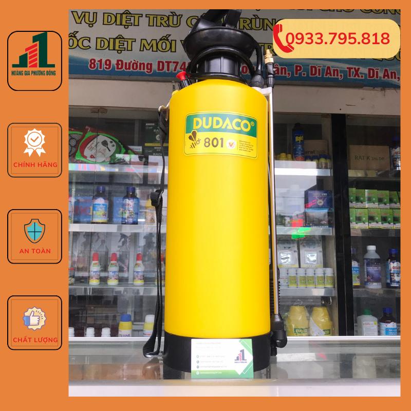 Bình bơm thuốc , tưới cây dudaco 801- bình 8 lít