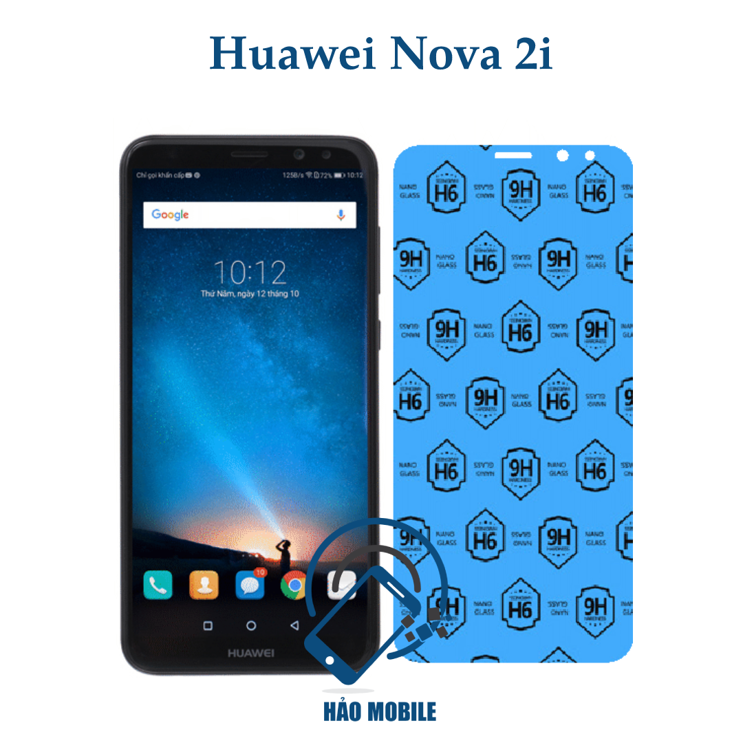 Dán cường lực dẻo nano mặt trước sau Huawei Nova 2i