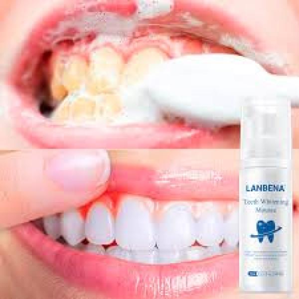 LANBENA Bọt Tẩy Trắng Răng Khử Mùi Hôi Miệng Kem Đánh Răng Làm Sạch Răng Tẩy Vết Ố Whitening Teeth Toothpaste Mousse giá rẻ