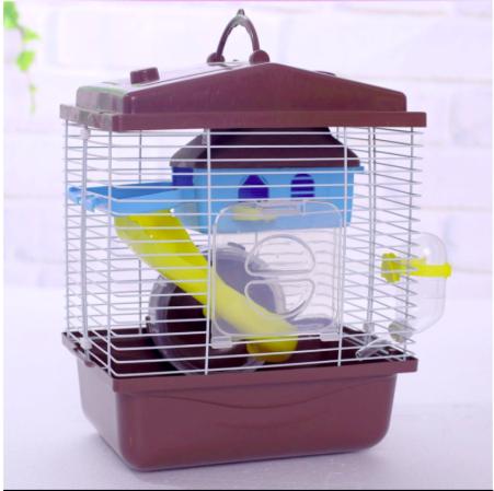 ✅Lồng hamster mái chóp 2 tầng 24 x 17 x 30cm